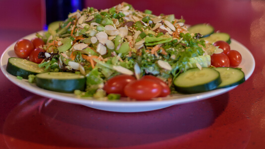asian salad dinner
